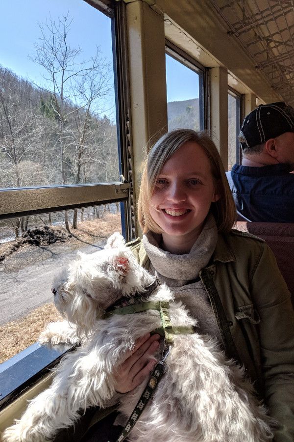 The dog friendly Lehigh Gorge Scenic Railway.