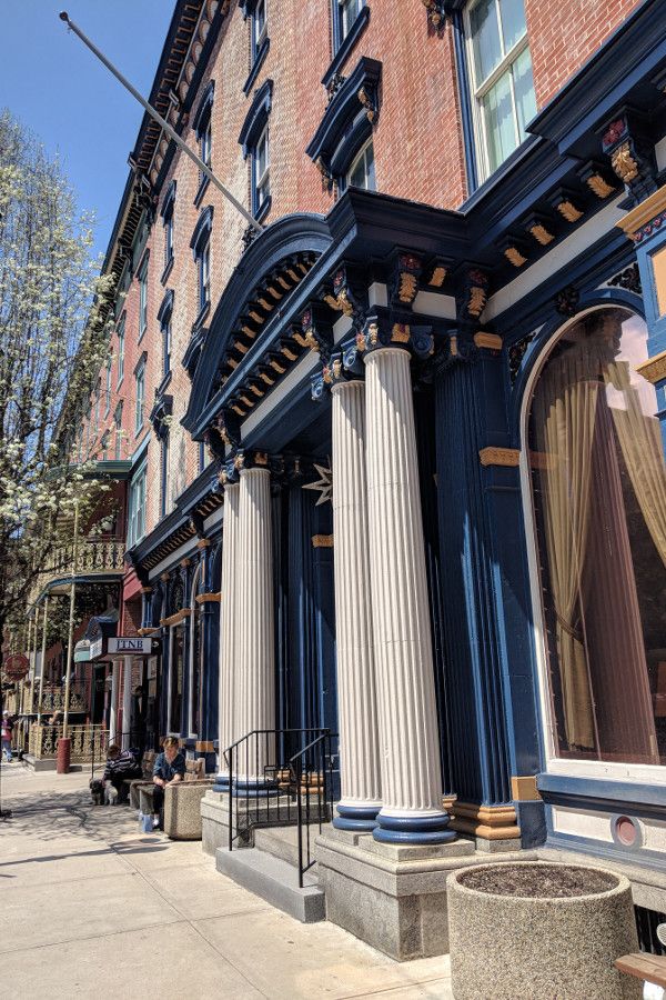 The streets of historic Jim Thorpe, Pennsylvania.