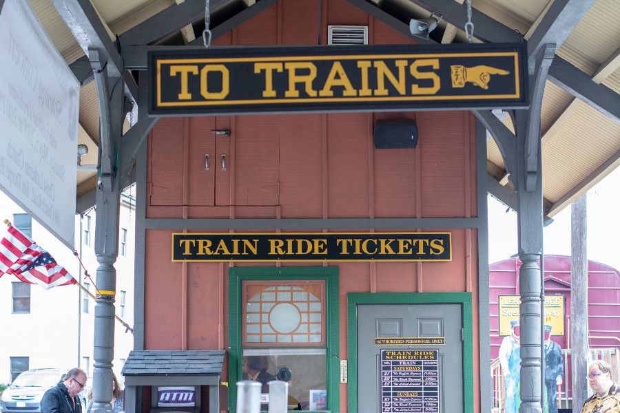 Ticket office at the Jim Thorpe Train Station.