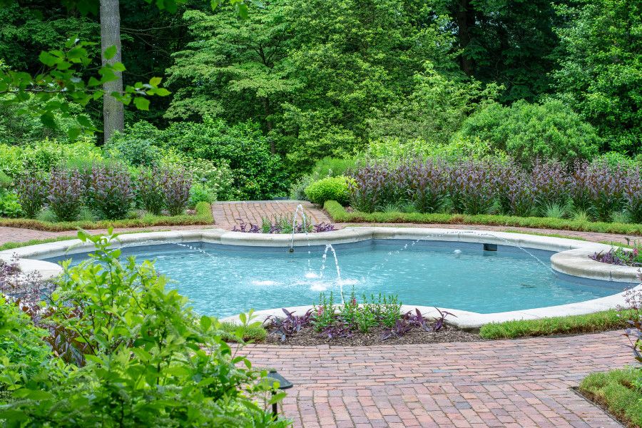 A water feature at Mt. Cuba Center in Delaware.