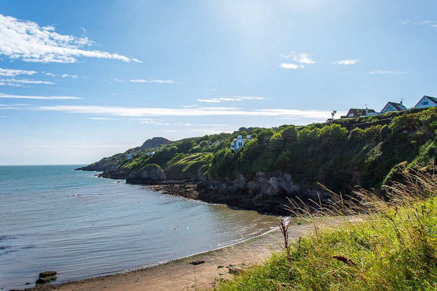 Overlooking Balscadden Bay Beach.