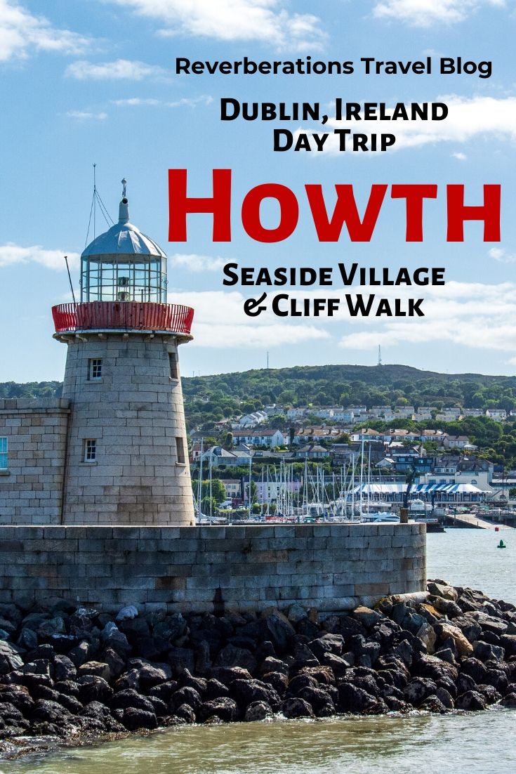 The seaside village of Howth, Ireland is the best day trips from Dublin. The village offers the stunning Howth Cliff Walk, lighthouse, castle, and more. #howth #ireland