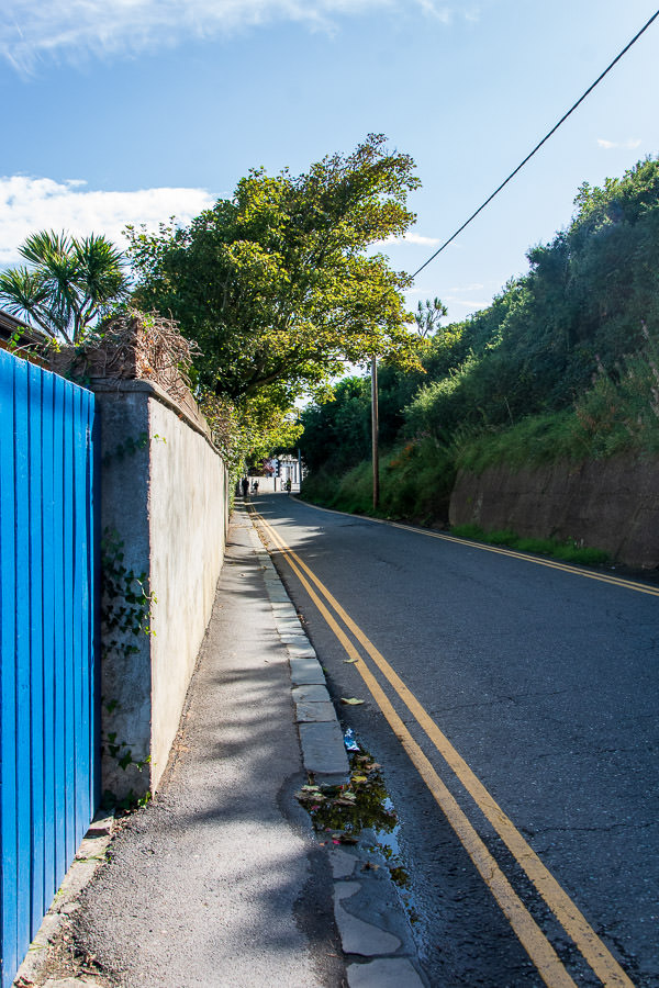 To reach the Howth cliff walk, visitors must walk or drive along the village's streets.