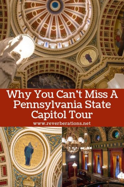 A Pennsylvania State Capitol tour in Harrisburg is free and well worth your time. The lavish building could easily pass as a cathedral or mansion. #pennsylvania #harrisburg #capitol