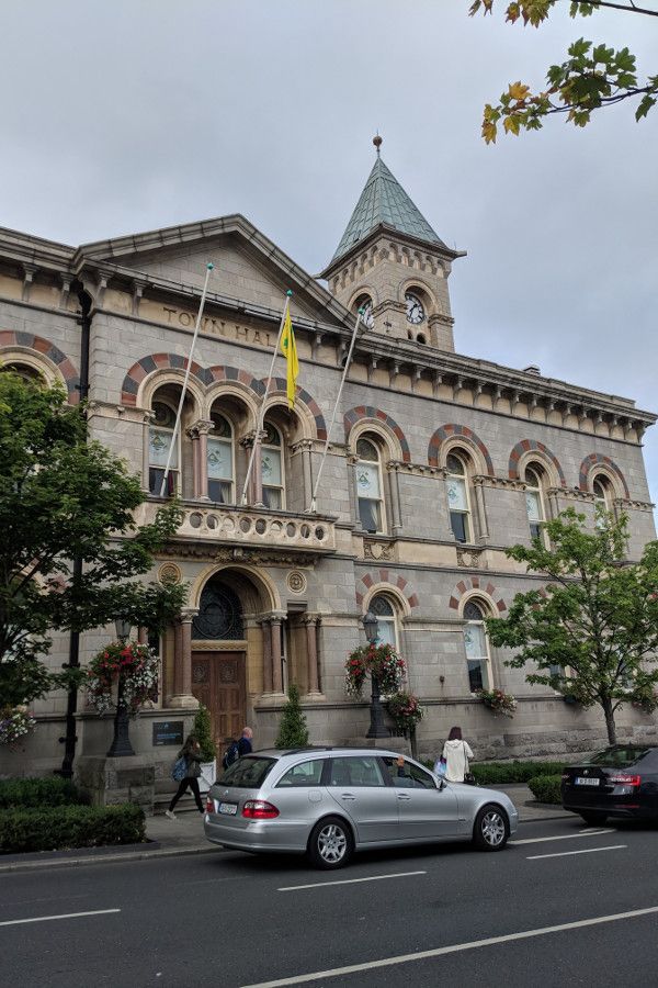 The town hall in Dún Laoghaire, Ireland.