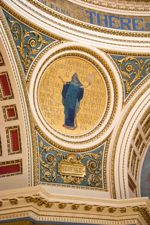 One of four medallions in the Pennsylvania Capitol Building in Harrisburg.