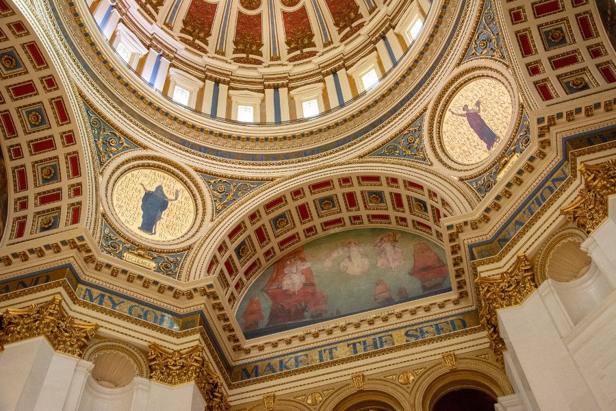 The Rotunda in the Pennsylvania Capitol Building in Harrisburg.