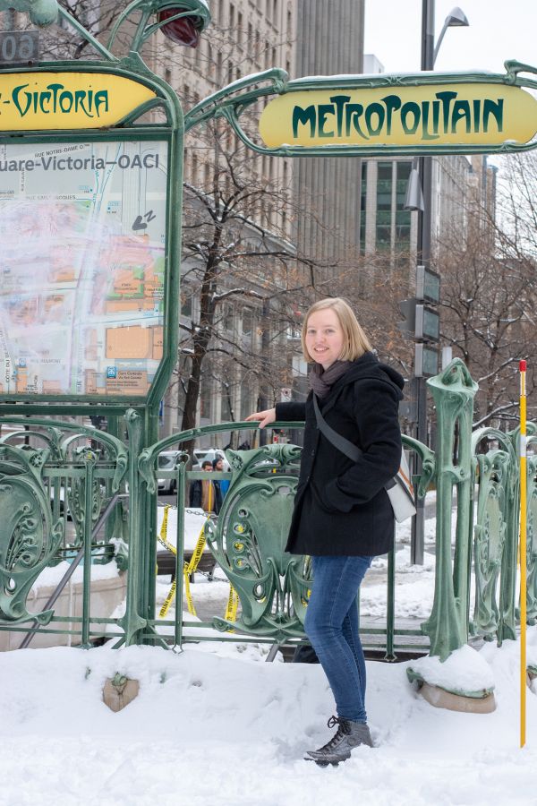 Waldlaufer's Camile booties on a winter weekend getaway to Montreal, Canada.