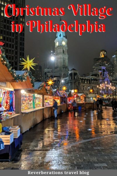 Christmas Village in Philadelphia brings the traditional German Christmas Market Stateside. From stalls with gifts and food, it's a fun holiday experience. #christmas #philly #philadelphia #visitphilly #visitpa #pennsylvania