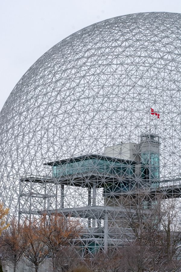 The Montreal Biosphere designed by Buckminster Fuller.