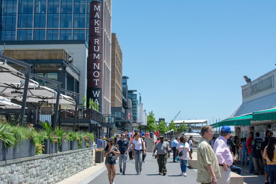 District Wharf sits along the Washington waterfront.