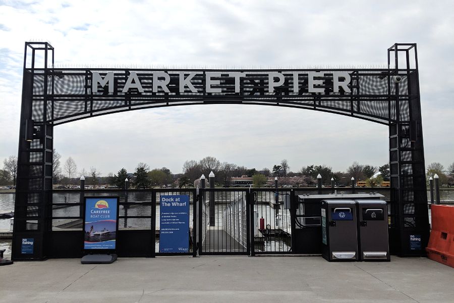 Market Pier connects the Wharf DC with the Potomac River.