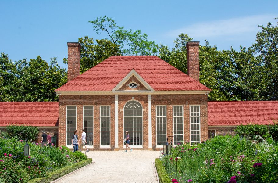 The greenhouse at Mount Vernon.