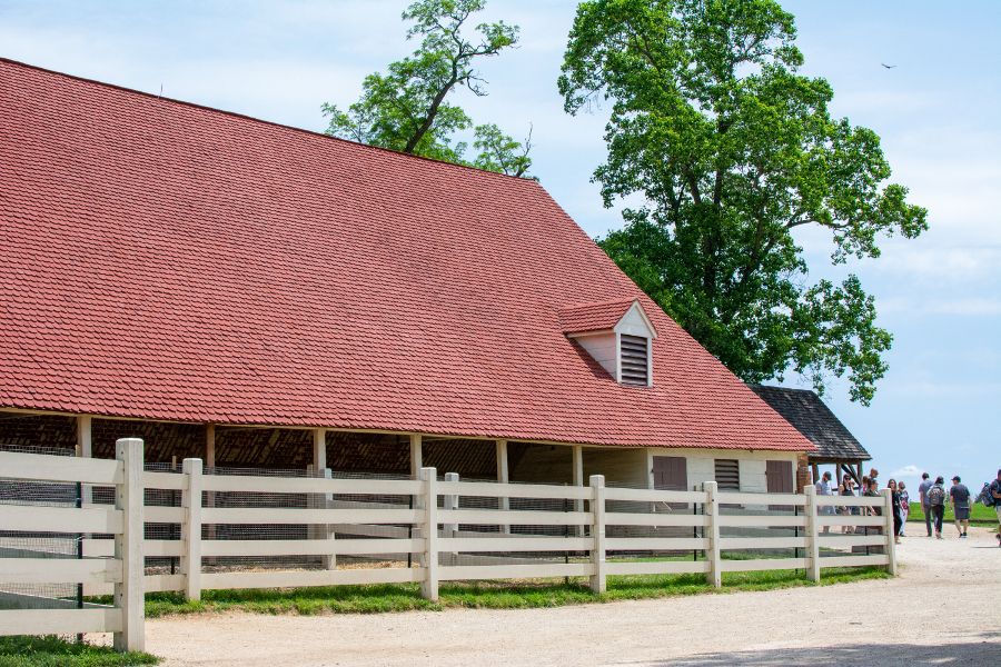 The stable at George Washington's Mount Vernon.