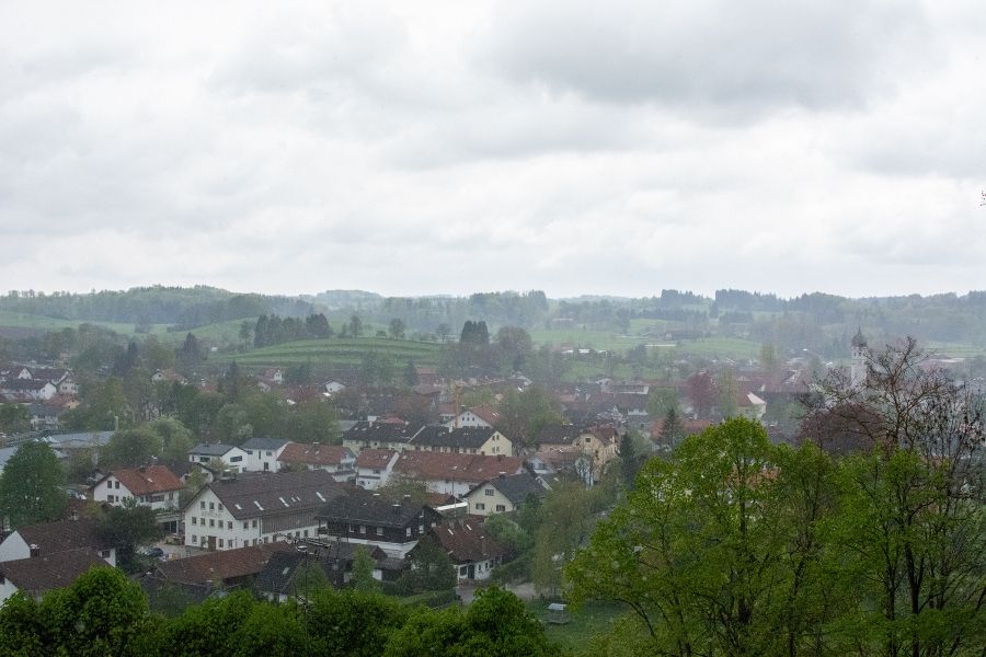 A view over the Bavarian countryside.