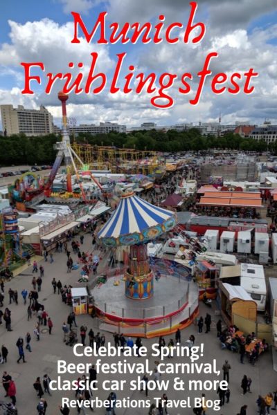 Forget Oktoberfest! The city celebrates its springfest, Munich Frühlingsfest, with a beer festival, carnival, classic car show, and more! #munich #bavaria #germany