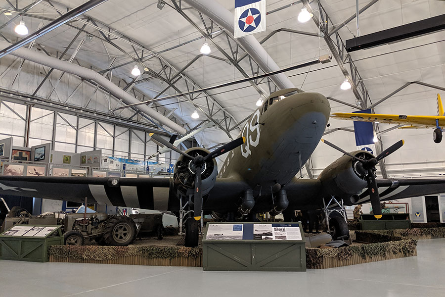 A C-47a Skytrain aircraft that served on D-Day.