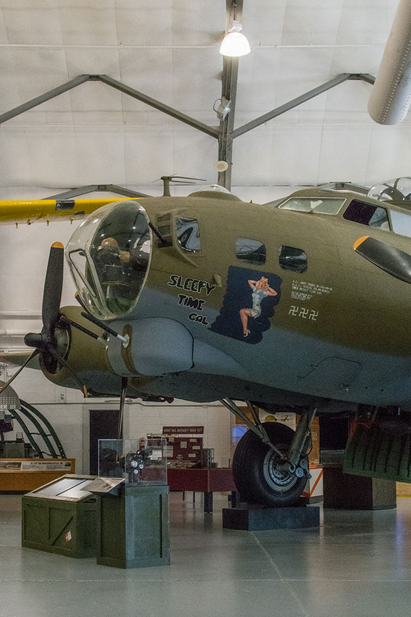 The Sleepy Time Gal, the B-17G Flying Fortress, at the AMC Museum.