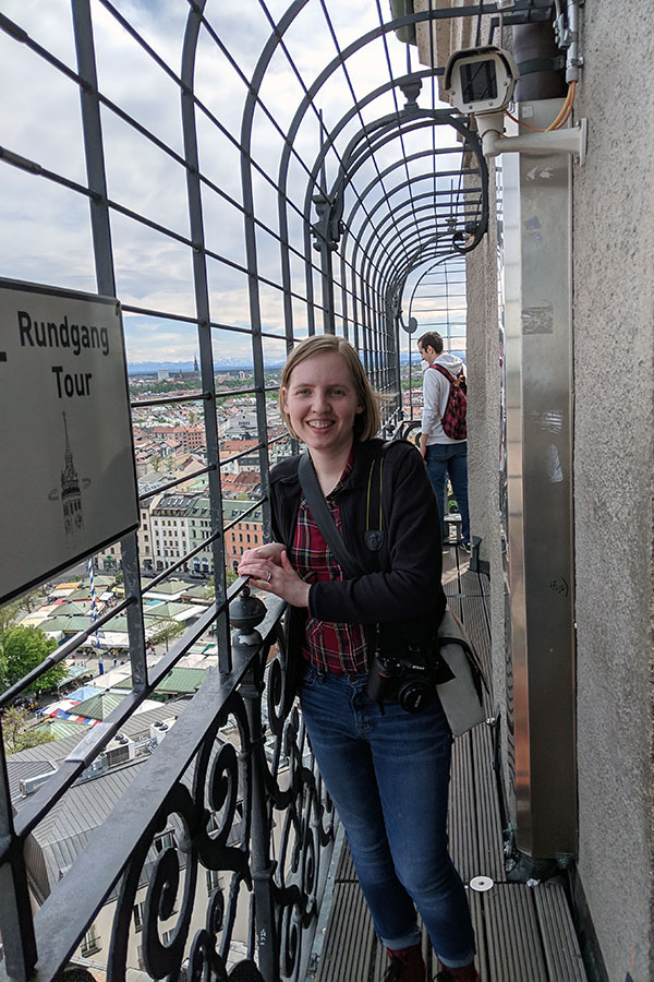 At the top of the Alter Peter Observation Tower.