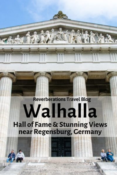 Just outside of Regensburg, Walhalla is an epic Parthenon-like structure overlooking the Danube and housing a Hall of Fame honoring famous Germans. #walhalla #regensburg #bavaria #germany