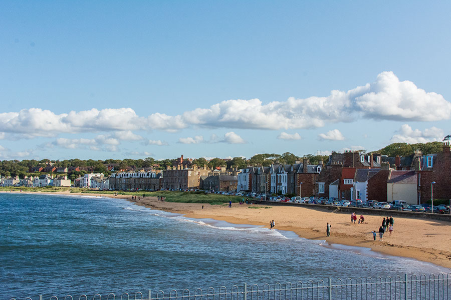 The North Berwick beach in Scotland.