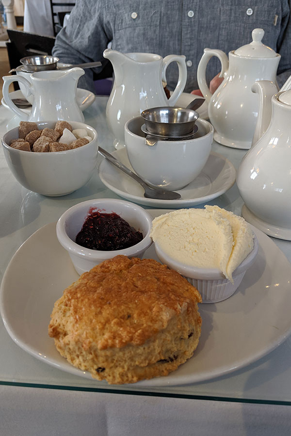 Tea and scones at the Willow Tea Room.