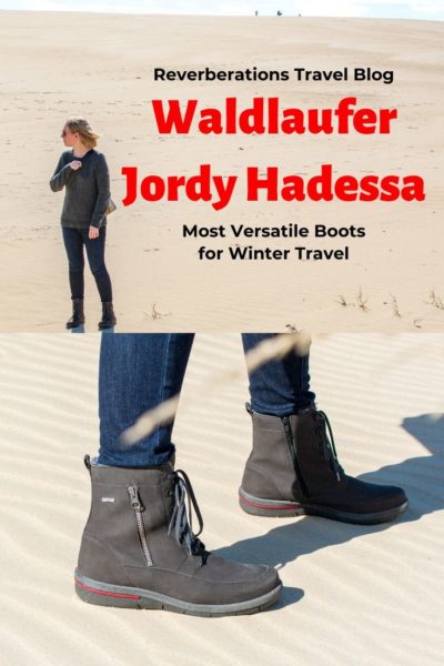 Look fashionable this fall/winter with Waldlaufer boots. The comfortable, well-made Jordy Hadessa boots are the most versatile travel boots. #shoes #boots #travel