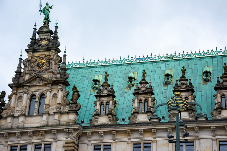 The city hall, or Rathaus, in the city center is an important Hamburg attraction worth seeing for its detailed exterior.