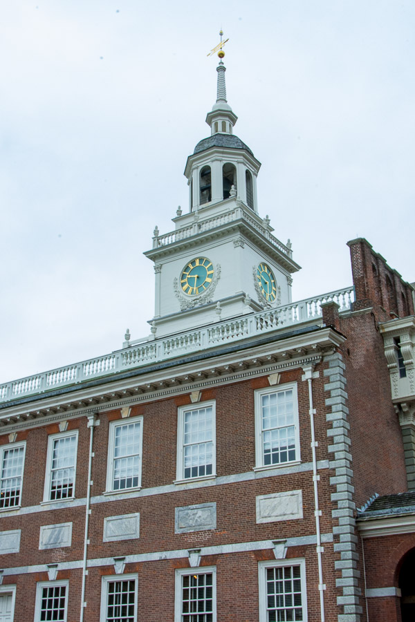 Independence Hall in Philadelphia is where the Declaration of Independence and the Constitution came into being.