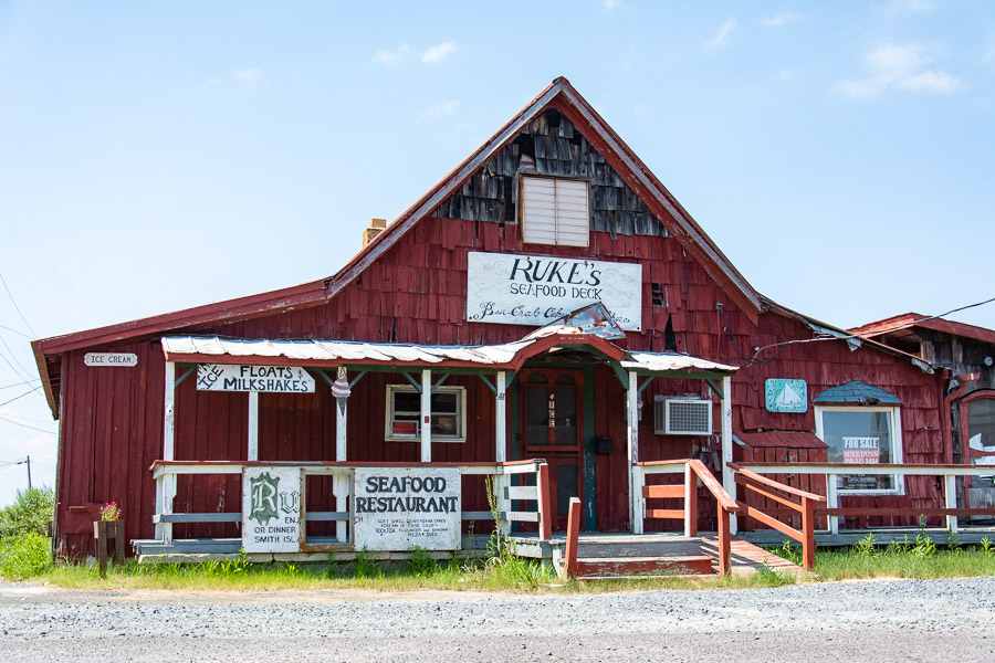 Ruke's Seafood Deck on Smith Island.