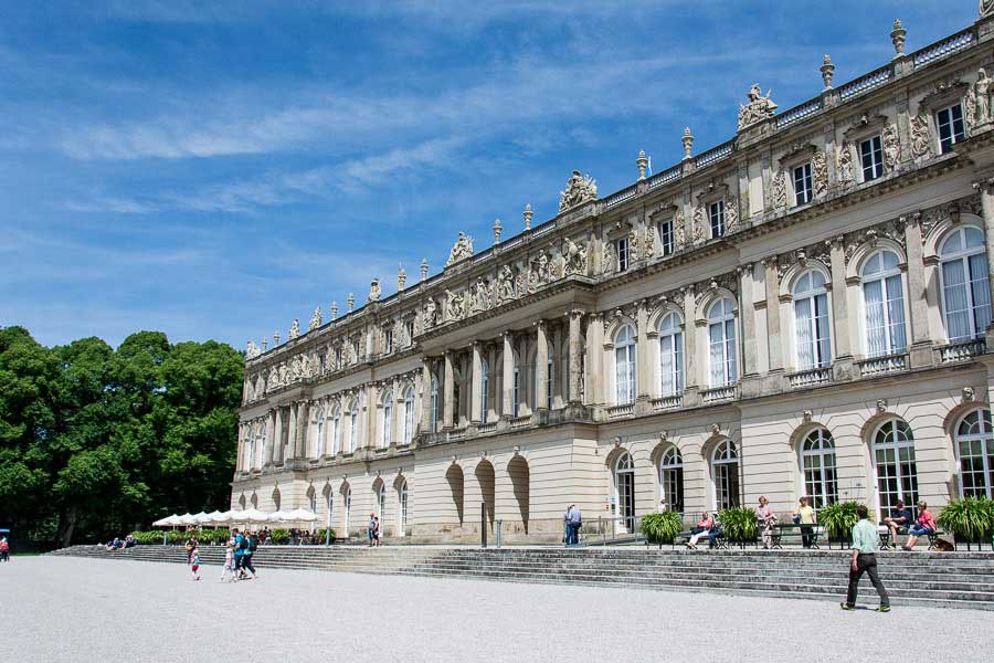 The Herrenchiemsee New Palace on the Chiemsee lake.