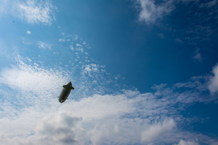 A Zeppelin NT in flight.