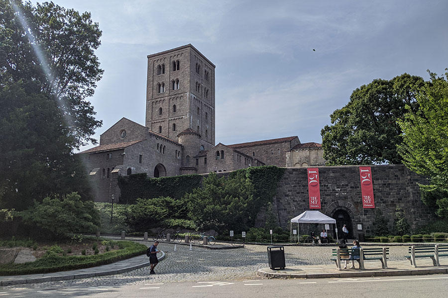 The Met Cloisters in Fort Tyron Park in Manhattan, New York City.