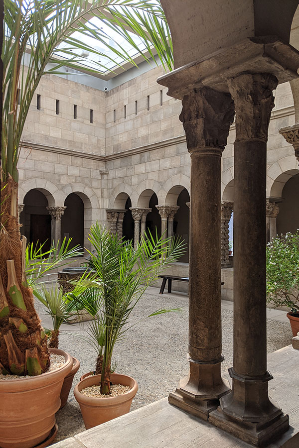 Saint-Guilhem Cloisters inside the Met Cloisters.