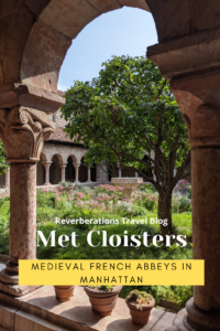 Hidden in northern Manhattan's Fort Tyron Park, Met Cloisters museum transports visitors to another time with the ruins of medieval French abbeys. #nyc #museum #newyork