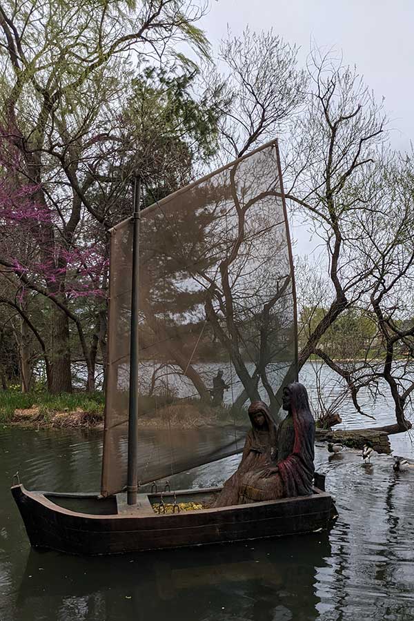 Seward Johnson's "Mystical Treasure Trip" at Grounds For Sculpture.