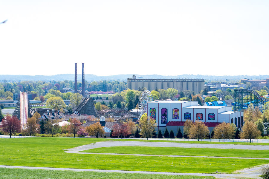 A view of Hersheypark.