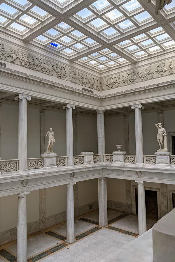 The Hall of Sculpture inside Pittsburgh's Carnegie Museum of Art.