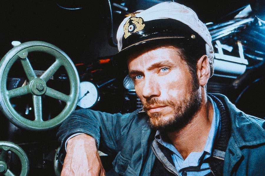 Climb aboard a WWII U-Boot in the film Das Boot.