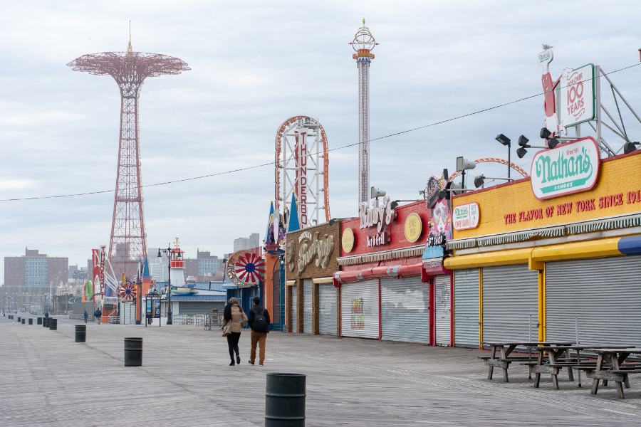 The amusement park is silent during the winter in Coney Island, but there is more to enjoy.