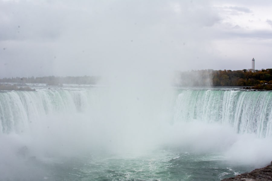 Viewing Niagara Falls Canada in November.