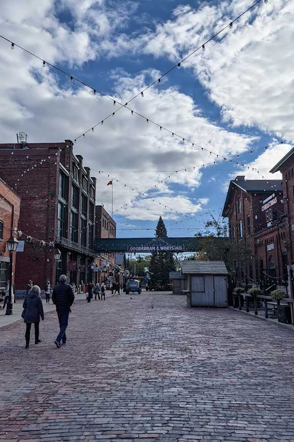 The Distillery Historic District is one of the fun things to do in Downtown Toronto. Today the location includes restaurants and shops in the preserved buildings.