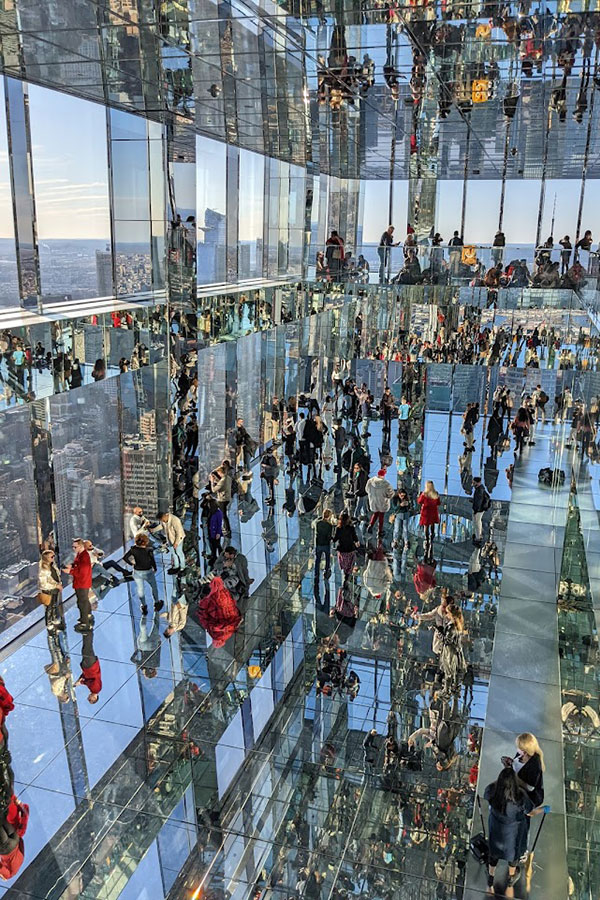 The mirrors of the New York observation deck Summit One Vanderbilt can be mindboggling sometimes.