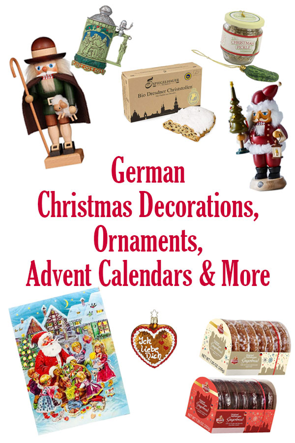 Celebrate the holidays with these German Christmas decorations, fun ornaments, German advent calendars, and plenty of sweet treats.