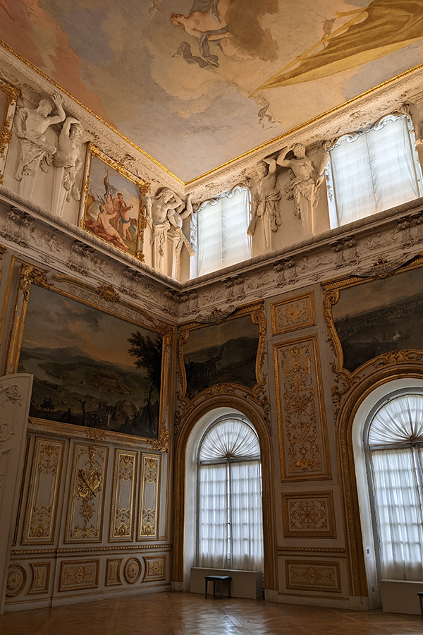 Inside of Schleissheim Palace, a palace near Munich, Germany.