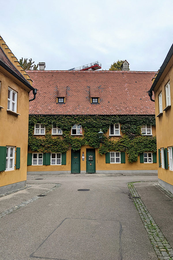 Inside the Fuggerei, the world's first social housing complex.