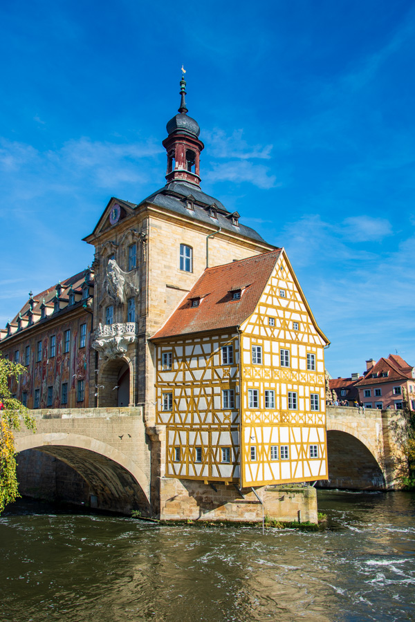 The stunning Altes Rathaus, or old city hall, in Bamberg, Germany.