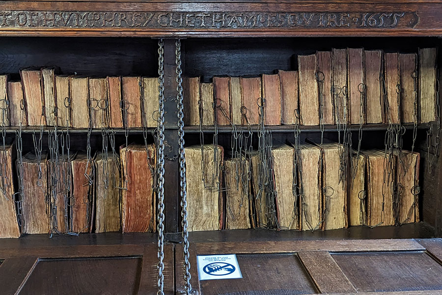 Once upon a time, books were so valuable they were chained to their shelves to prevent theft.