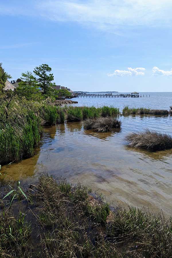 The Duck Boardwalk offers unparalleled views of the Currituck Sound.