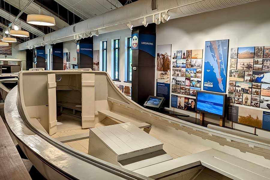 The Currituck Maritime Museum in Historic Corolla Park on the Outer Banks of North Carolina.